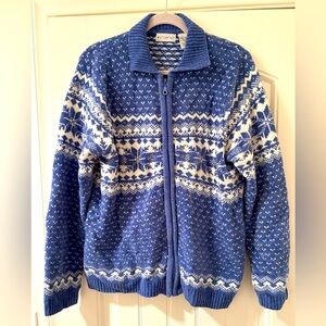 Vintage White Stag Holiday Sweater